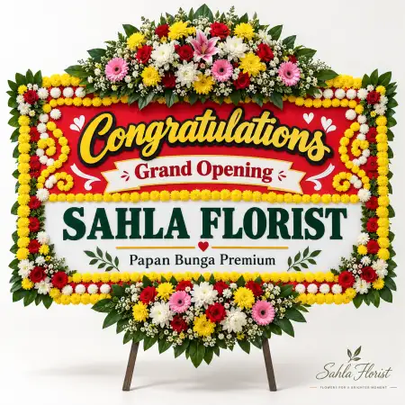 Papan Bunga Ucapan Selamat Rumbai