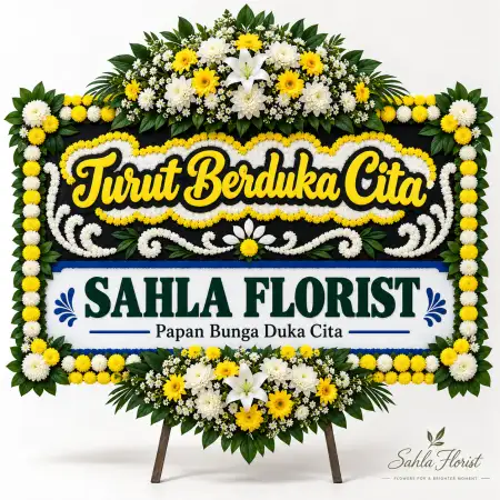 Papan Bunga Duka Rumbai