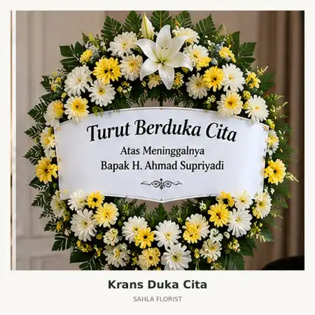 Krans Bunga Duka Rumbai